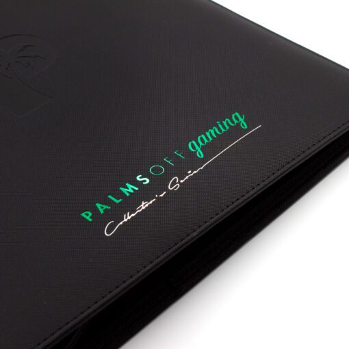 PALMS OFF GAMING Collector's Series 12 Pocket Zip Trading Card Binder BLACK - Image 8