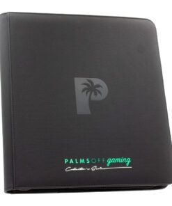 POG Palms Off Gaming Collector's Series 12 Pocket Zip Trading Card Binder - BLACK at Panosh Place