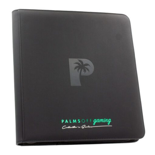 POG Palms Off Gaming Collector's Series 12 Pocket Zip Trading Card Binder - BLACK at Panosh Place