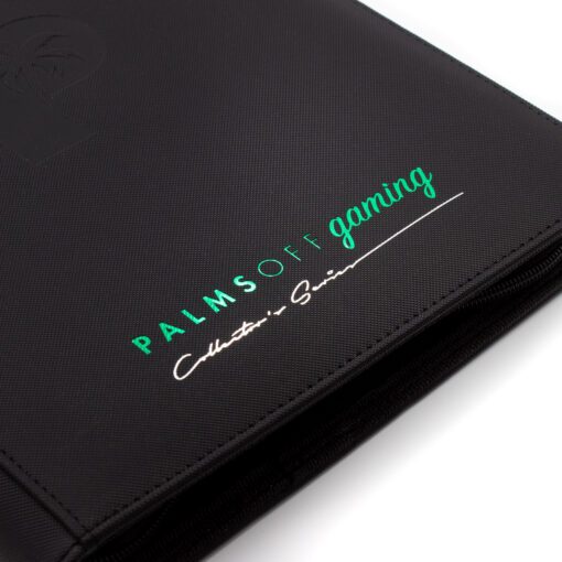 PALMS OFF GAMING Collector's Series 9 Pocket Zip Trading Card Binder BLACK - Image 3