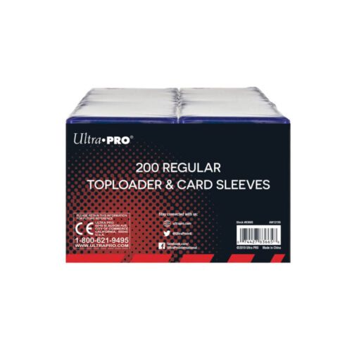 ULTRA PRO 3" x 4" Regular Toploaders & Card Sleeves (200 count retail pack) - Image 3