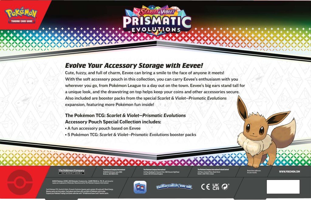 POKÉMON TCG Scarlet & Violet 8.5 Prismatic Evolutions Accessory Pouch - Image 4