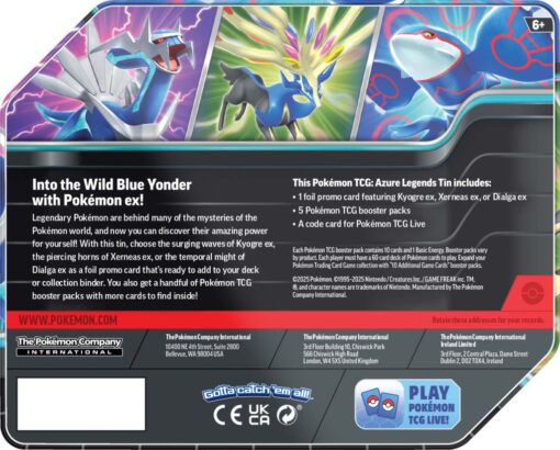 POKÉMON TCG Azure Legends Tin - Image 7