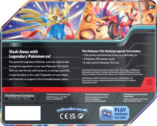 Pokémon TCG: Slashing Legends Tin - Image 6